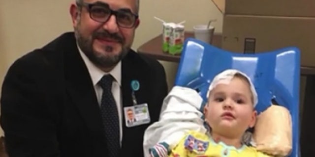 Lena, a 4-year-old with a brain tumor, received emergency surgery, performed by Dr. Samer K. Elbabaa, while on vacation in Florida, her parents, Matt and Erin Tietjen, told Fox 35.