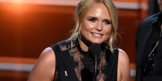 Miranda Lambert accepts the award for song of the year for "Tin Man" at the 53rd annual Academy of Country Music Awards at the MGM Grand Garden Arena on Sunday, April 15, 2018, in Las Vegas.