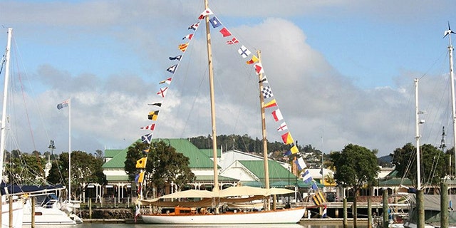 UNDATED: This photo provided by Maritime New Zealand the yacht Nina, center, is tied at dock at a unidentified location.