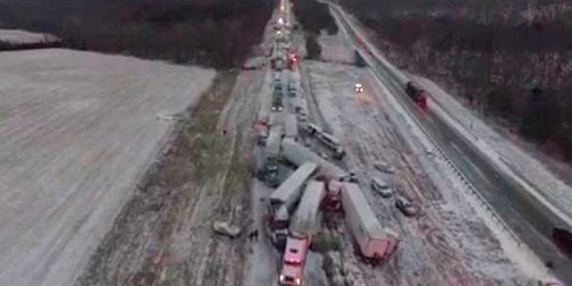 Huge, Deadly I-44 Pile-up In Missouri Seen In Stunning Drone Footage ...