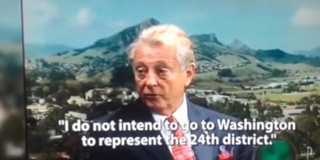 Shown here is a screenshot of a campaign ad run against congressional candidate Chris Mitchum, and re-posted in a video by the Mitchum campaign.