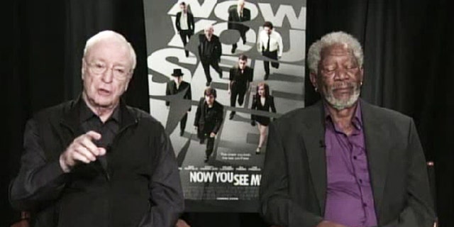 Morgan Freeman appears to fall asleep during a live interview.