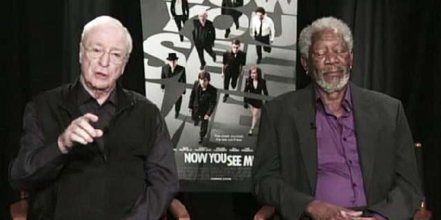 Morgan Freeman appears to fall asleep during a live interview.