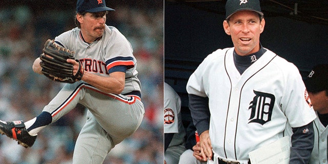 Former Detroit Tigers teammates Jack Morris, seen at left in 1988, and Alan Trammell, seen in 1999, were elected to the baseball Hall of Fame.