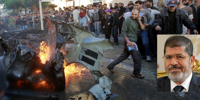 Israeli airstrikes in Gaza have drawn a more muted response from Egyptian President Mohamed Morsi than Hamas might have hoped for.