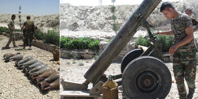 It took the Kurdish fighters days to figure out how to fire the homemade mortar, but when they did, it worked. (FoxNews.com)