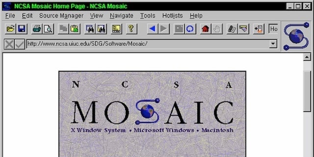 This is how the Web looked through the Mosaic browser.