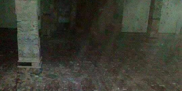 Mosque where Taliban slaughtered Afghan soldiers.