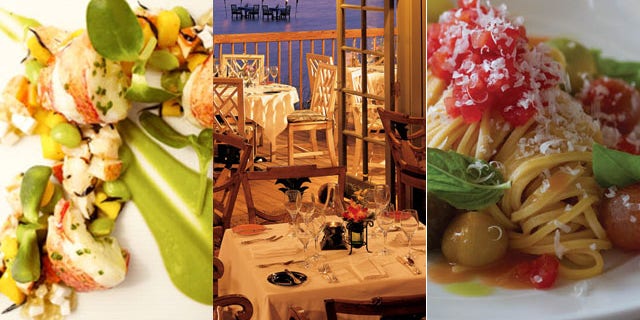 At restaurants like Andrea, Auberge du Soleil, and the Dining Room at Little Palm Island, you can get delicious food and a romantic environment.