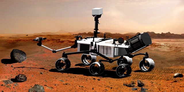 An artist's conception of NASA's next Martian rover, called Curiosity, one of many U.S. missions to the Red Planet run by the Jet Propulsion Lab.