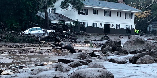 Damage in Montecito after heavy rains caused several flooding and mudslides in the area.