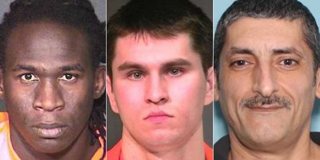 Musa Salah Abdelaziz Abdalla, Dennis Valerievitch Tsoukanov and Nasser Hanna Hermez (l-r.) were all released by ICE officials despite lengthy criminal histories. (Pinal County Sheriff)