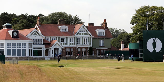 July 14, 2013: The clubhouse at Muirfield golf course in Muirfield, Scotland.