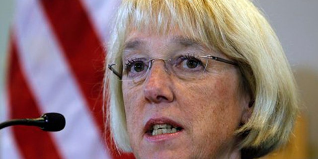 In this Aug. 10 file photo, Sen. Patty Murray answers a question during a news conference in Seattle.