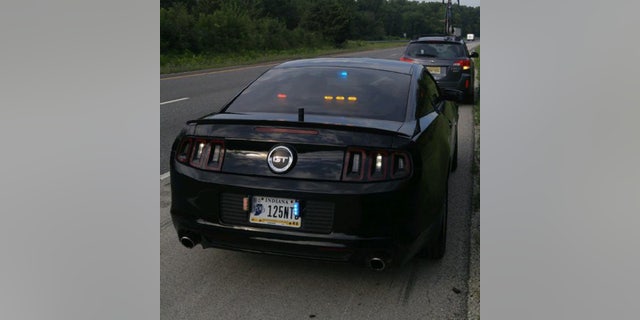 The Indiana State Police has a fleet of undercover Ford Mustangs like this one, which was involved in a separate law enforcement action.