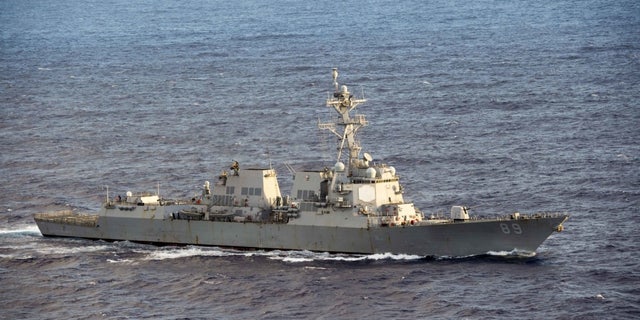 The USS Mustin.