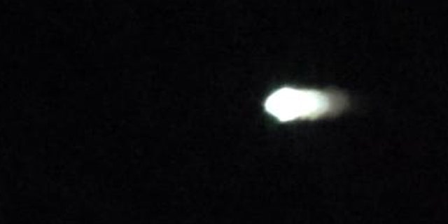 A mysterious blaze in the skies over the southwest -- seen here in a frame from a movie taken at a high school in Arizona -- had area residents lighting up police switchboards.
