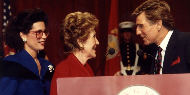 Nancy G. Brinker, founder, Susan G. Komen for the Cure, First Lady Nancy Reagan, TV personality Gary Collins