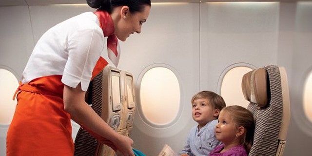 The specially-trained flight attendants will help keep occupied with games, crafts and magic tricks.