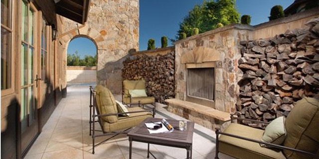 At the Vintage Estate in Napa Valley, the Men's Lounge at Spa Villagio is designed for ultimate privacy and comfort.