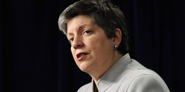 Secretary of Homeland Security Janet Napolitano speaks to reporters Dec. 7 in Washington. (Reuters Photo)
