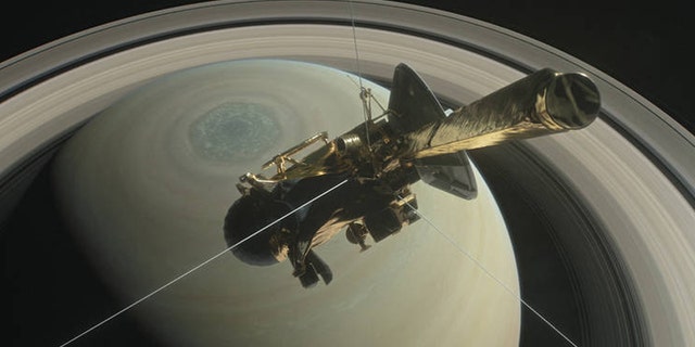 Artist's rendering of NASA's Cassini spacecraft (Credit: NASA/JPL-Caltech).