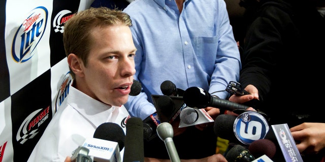 Racing driver Brad Keselowski in 2012. He was something of an inspiration to Kevin Sharp, who was himself a driver.