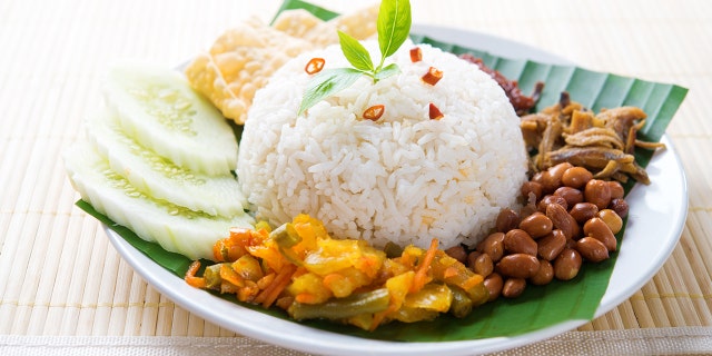 Miss Malaysia will wear a dress that looks like nasi lemak for the upcoming Miss Universepageant
