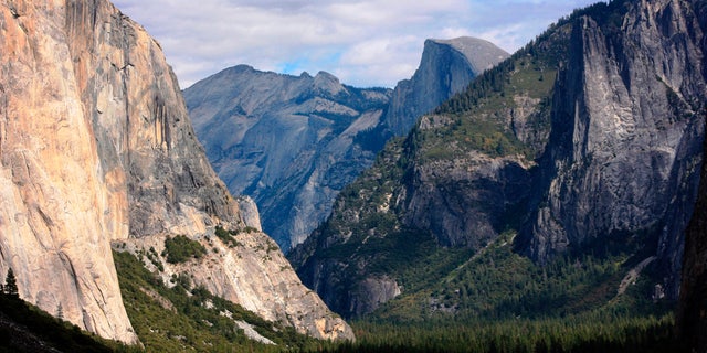 Oct. 2, 2013: This photo shows a view seen on the way to Glacier Point trail in Yosemite National Park, Calif.