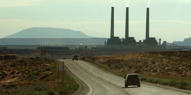 View of the Navajo power generating station near Page, Arizona August 12, 2012.