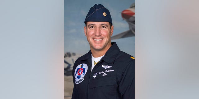 Maj. Stephen Del Bagno was killed when his F-16 jet crashed Wedneday outside Las Vegas.