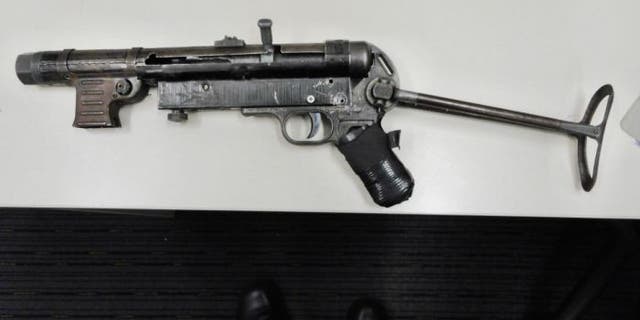 New South Wales police released a photo of the MP40 submachine gun
