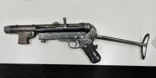 New South Wales police released a photo of the MP40 submachine gun