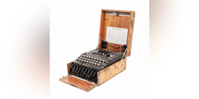 Nazi Enigma cipher machine. (Credit: Artmark press release.)