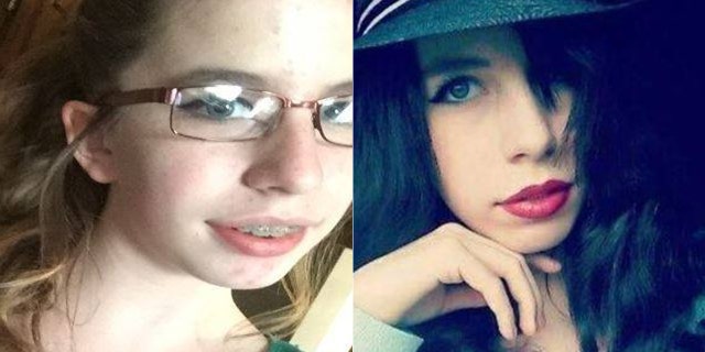 Two undated photos of Amelia Hill, 15, who was reported missing on Saturday.