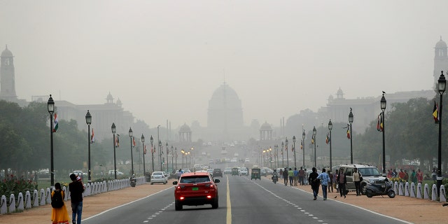 A photo of New Delhi Streets taken Nov. 10, 2017.