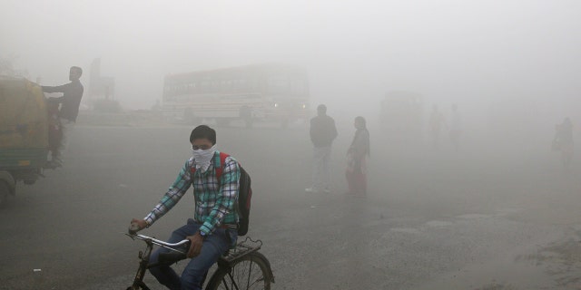 A photo of New Delhi Streets taken Nov. 10, 2017.