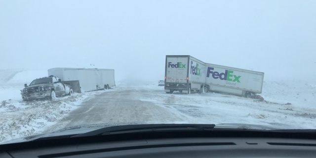 Authorities said they rescued more than 100 motorists during the bad weather.