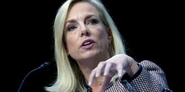 Homeland Security Secretary Kirstjen Nielsen testifies before the Senate Judiciary Committee Tuesday.