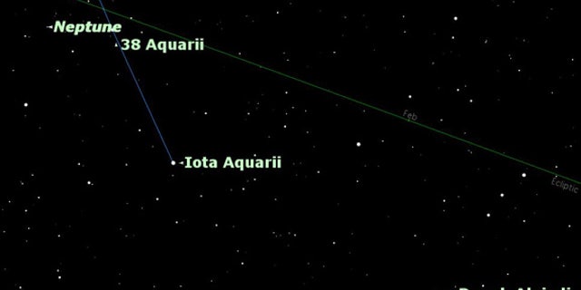 Use this chart to locate Neptune: start from Capricornus and navigate into neighboring Aquarius on Aug. 24. At the time, Neptune will be in opposition.