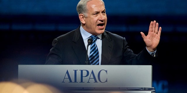 Mar. 22: Israel Prime Minister Benjamin Netanyahu addresses the American Israel Public Affairs Committee Policy Conference dinner in Washington.