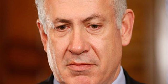 Israeli Prime Minister Benjamin Netanyahu speaks to the media after a meeting with Canadian Prime Minister Stephen Harper in Ottawa May 31. (AP Photo)