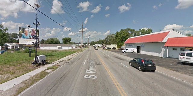 A screenshot from Google Maps showing the traffic camera in New Miami, Ohio.