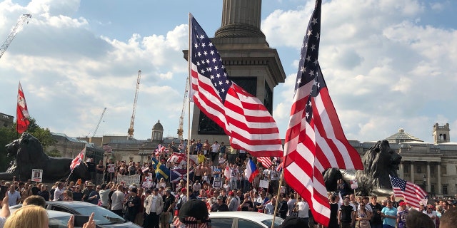 Pro-Trump supporters took to the streets on Saturday.