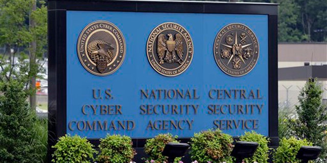 FILE: In this photo a sign stands outside the National Security Administration (NSA) campus on in Fort Meade, Md.
