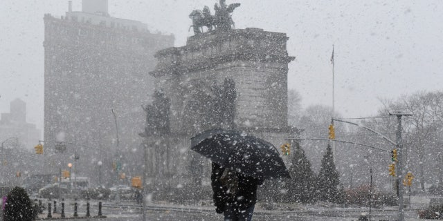 Snow has been sparse in New York City this winter.