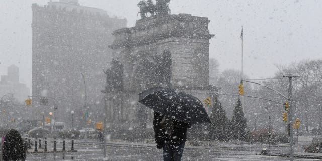 The East Coast may also be targeted with a snowstorm at the end of March, according to the Farmers’ Almanac.