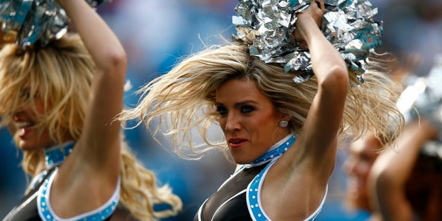 The report stated Carolina Panthers cheerleaders could change out of their uniforms once they were outside the stadium.