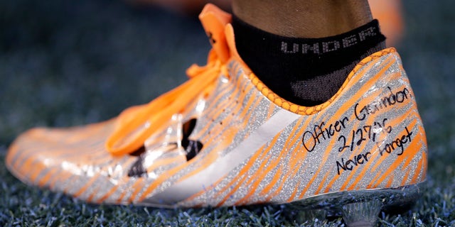 Maurice Canady wore a special pair of cleats at the NFL Combine.
