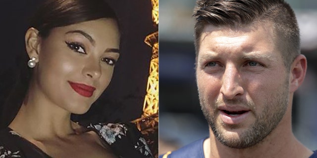 Demi-Leigh Nel-Peters, left, is dating Tim Tebow.